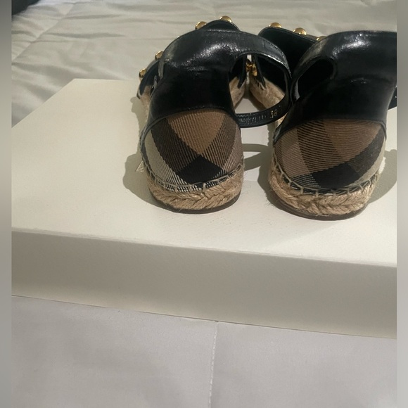 Burberry Studded Espadrille Flats Sandal - Picture 14 of 15